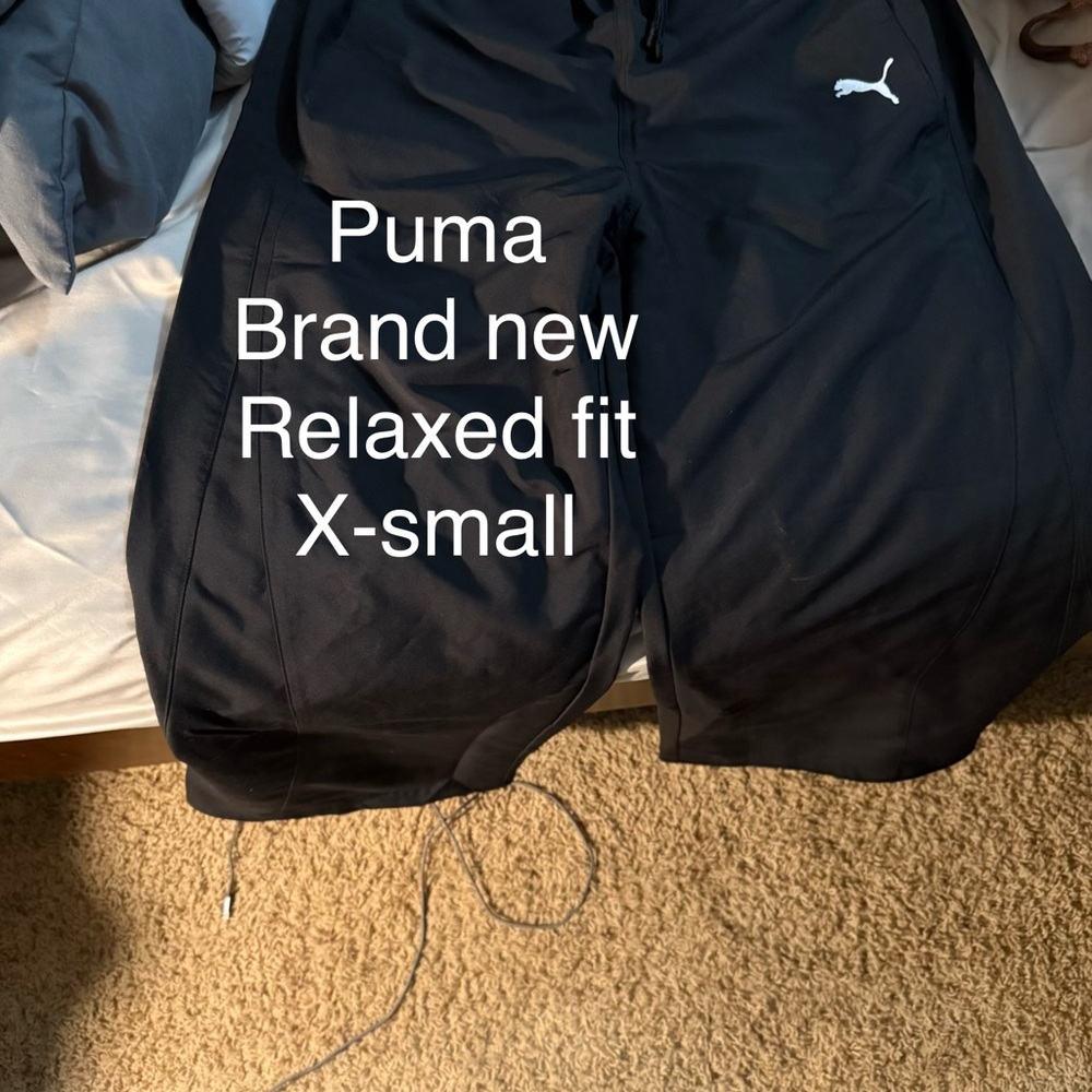 Puma Black Relaxed Fit Joggers
